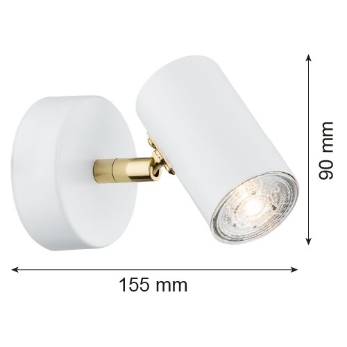  Argon 4209 - Stropno spot svetlo LAGOS 1xGU10/5W/230V bela/zlatna Slike