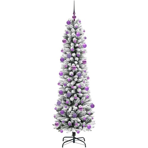  Umjetno božićno drvce Bijela 210 cm PVC i Metal i Plastika Slike