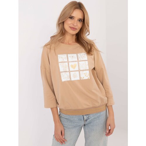 Calimera Blouse-CLM-BZ-1268.67-camel Slike