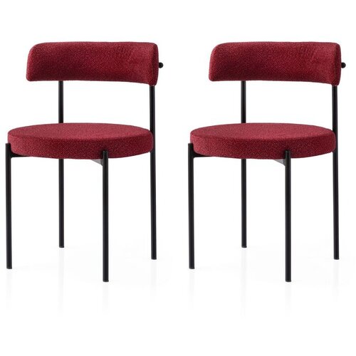 Hanah home Set trpezarijskih stolica Gini 4009 V2, 2 dijela, Crvena Cijene