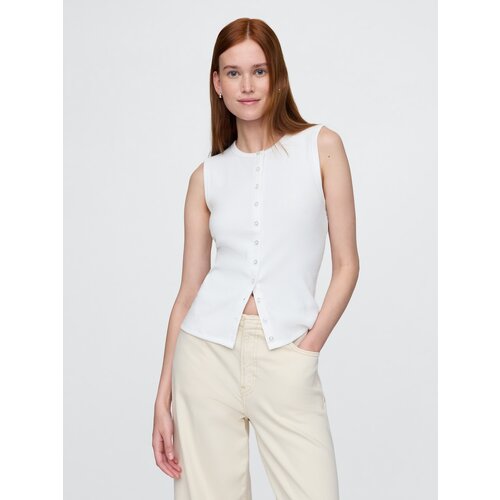 GAP Ribbed cardigan vest - Women's Cene