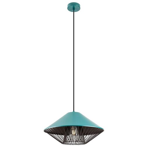  Redo 01-3006 - Visilica na sajli GRILL 1xE27/42W/230V prečnik 39,6 cm crna/tirkizna Cene