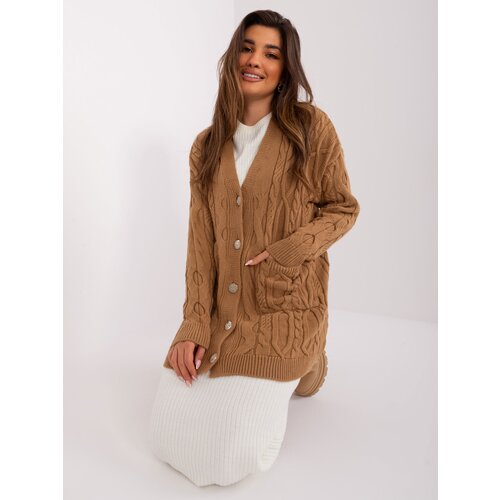 BADU Cardigan-BA-SW-0241.89P-camel Slike