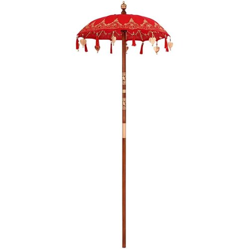  Balineški Parasol Ostalo Crvena x 260 cm Pamuk i čvrsto drvo Cijene