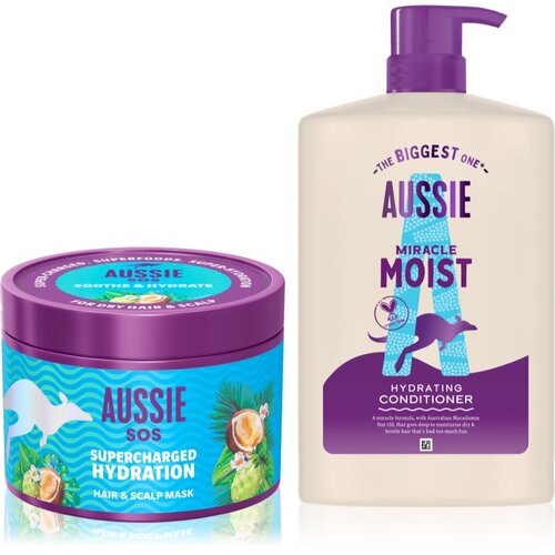 Aussie SOS &amp;amp; Miracle Moist set za suhu i o&amp;scaron;tećenu kosu Slike