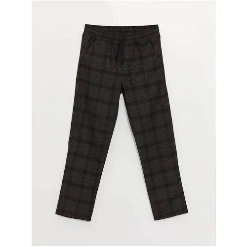 LC Waikiki Plaid Boys' Pants with Elastic Waist