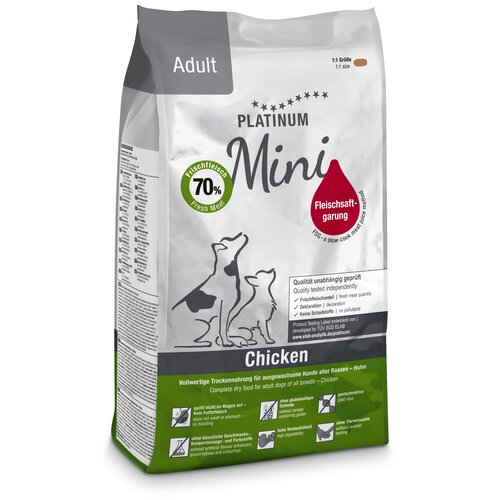 Platinum Suva hrana za pse Mini Adult, Piletina, 900g Slike