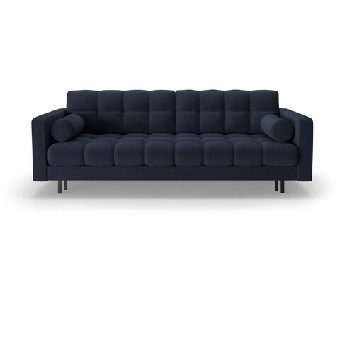 Cosmopolitan Design Temno modra raztegljiva sedežna garnitura s prostorom za shranjevanje 222 cm Bali &amp;ndash; Slike