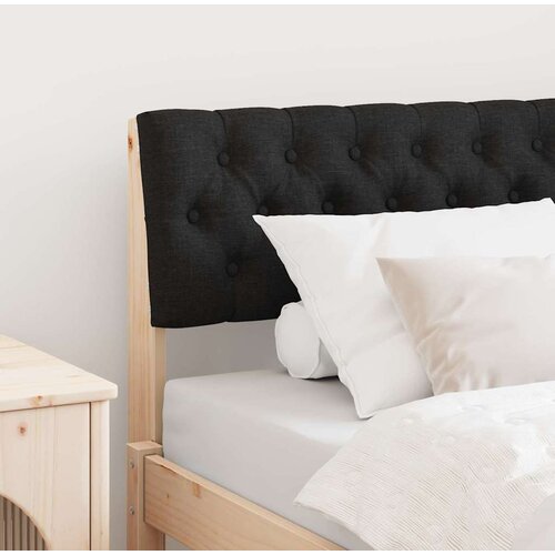 vidaXL Tapecirani uzglavlje Crna 90 cm Čvrsto borovo drvo Cene