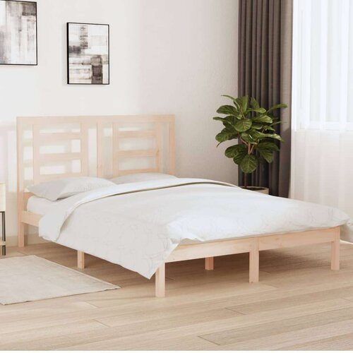  Posteljni okvir iz trdne borovine 150x200 cm, (20794905) Slike
