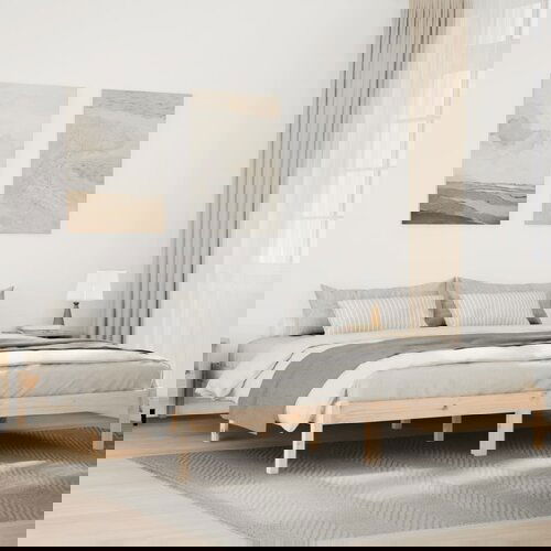 vidaXL Daljši posteljni okvir brez vzmetnice 180x220 cm trdna borovina Cene