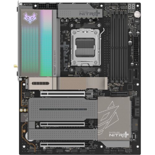 Sapphire AMD X870E AM5 NITRO+ Ryzen R9/R7, 4x DDR5 8400MHz, PCIE 5, 2x M.2 Gen5, 2x M.2 Gen4, LAN Gbps, WIFI7, USB, ATX Cene