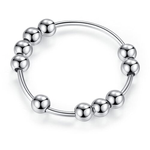 INF Antistresni prstan z 10 vrtljivimi kroglicami iz bakrene platine 20,5 mm, (21238022) Slike