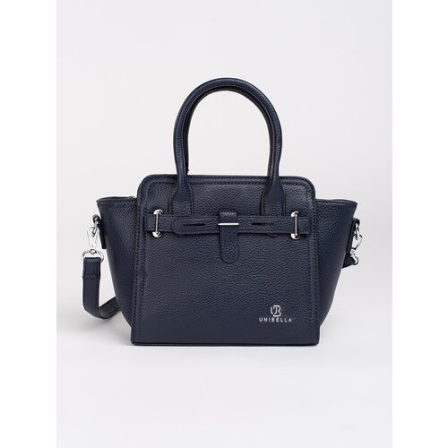 Shelvt Navy blue women's handbag with silver elements Cene