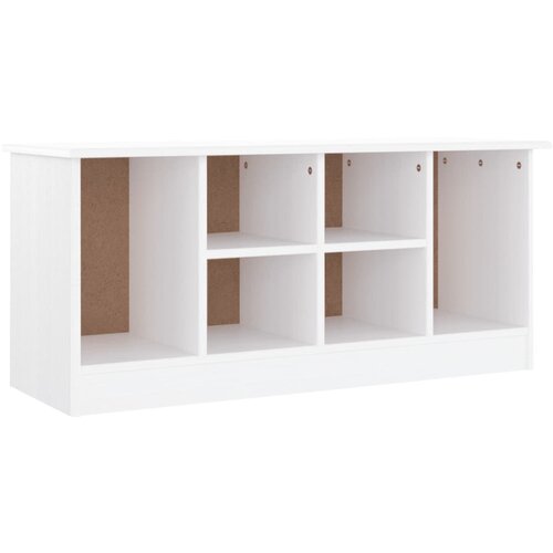vidaXL Klop za čevlje ALTA bela 100x35x45 cm trdna borovina, (20810945) Cene