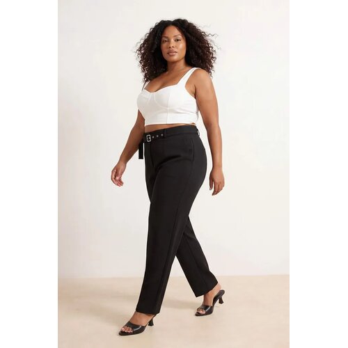 Trendyol Ženske pantalone TBBSS26AR00016, Crne Slike