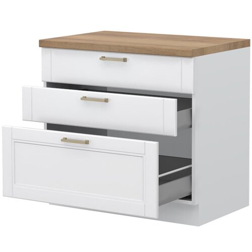 Jela ELEMENT ZA KUHINJU TARA R-90-3MBOX SA METALNIM LADICAMA-Bimat lak Cijene