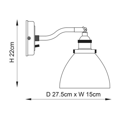  Endon 76334 - Zidno spot svetlo HANSEN 1xE14/40W/230V, u boji bakra Slike
