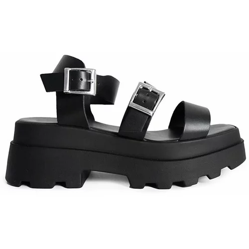Altercore Sandale Tove za žene, boja: crna, s platformom, Tove