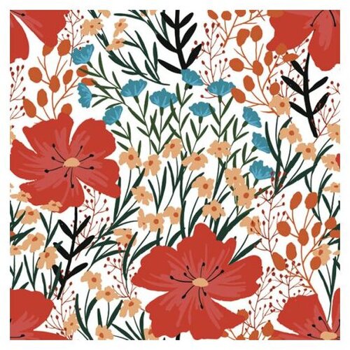  Decoupage salvete - Poppy and Wild Flowers - 1kom KORISTI SE Slike