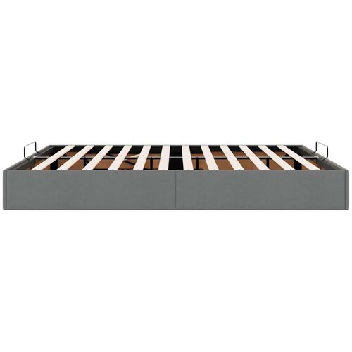VidaXL Otomanski okvir kreveta bez madraca tamnosiva 160x200 cm Slike