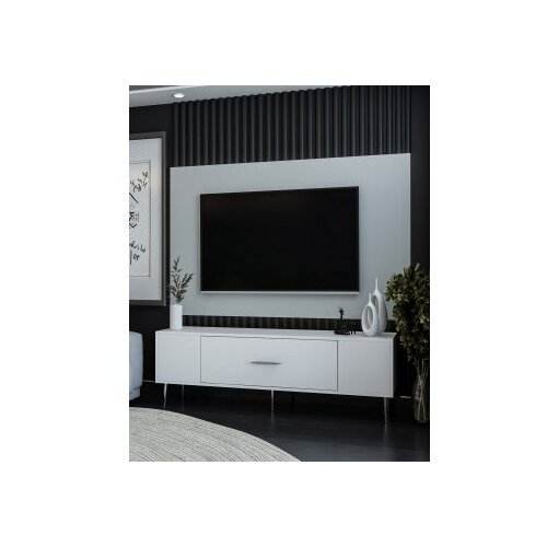 Hanah home tv polica dekos white silver Cene