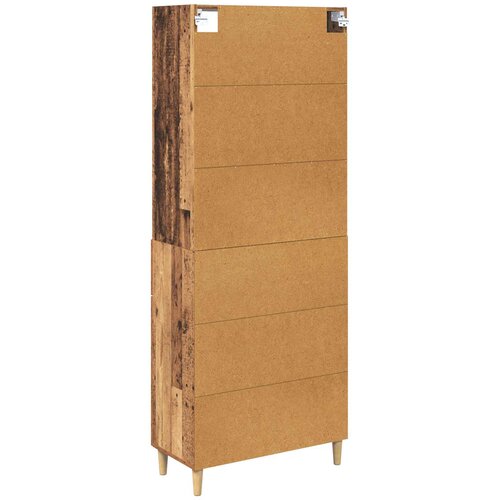  Highboard Staro drvo 69,5 x 32,5 x 180 cm Konstruirano drvo Slike