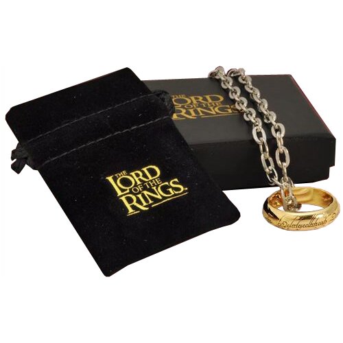 The Noble Collection lord of the Rings Ring The One Ring (gold plated) Slike