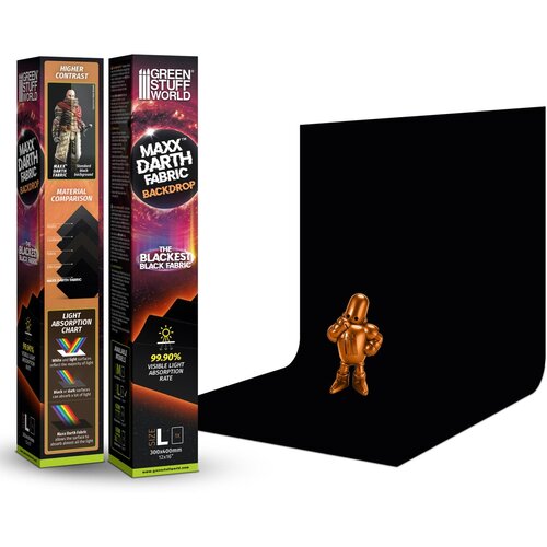 Green Stuff World Black Maxx Darth Backdrop - L 300x400mm | Ultra Crna Pozadina Cene