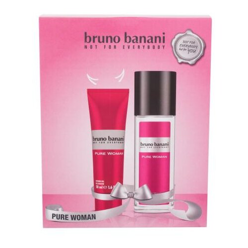 Bruno Banani Pure Woman set: deodorant 75 ml + gel za prhanje 50 ml za ženske Cene