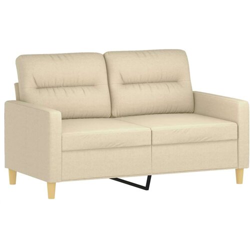 VidaXL 3-dijelni set sofa s jastucima krem od tkanine Slike