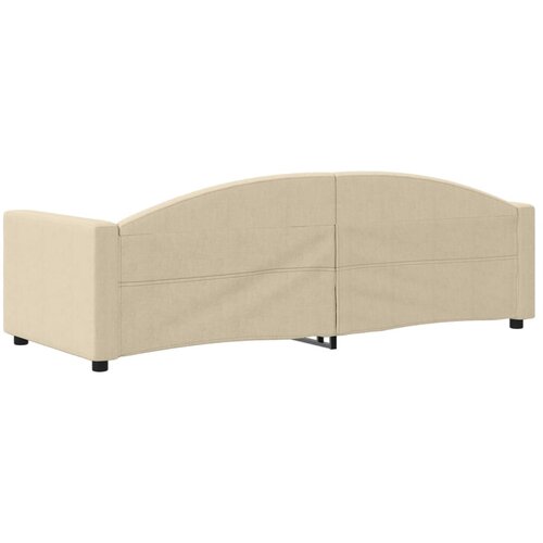  Dnevni krevet krem 80 x 200 cm od tkanine Slike