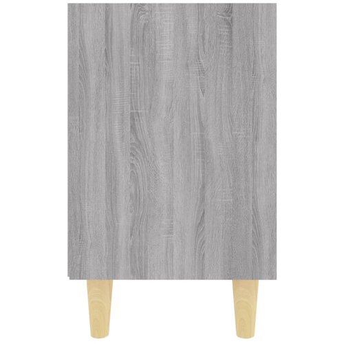  Noćni ormarići s drvenim nogama 2 kom boja hrasta 40x30x50 cm Slike