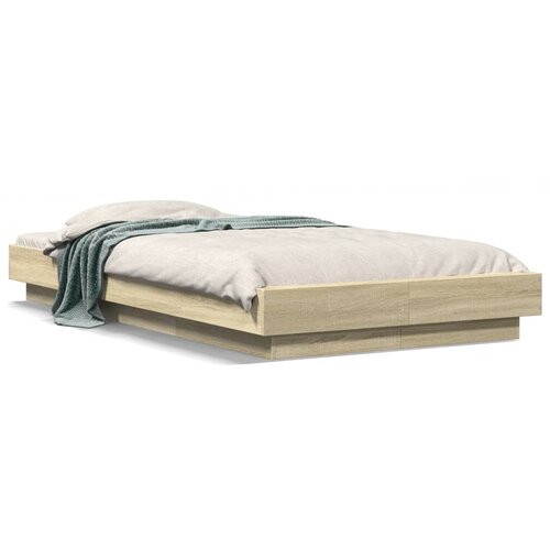 VidaXL Okvir za krevet boja hrasta 90x200 cm konstruirano drvo Slike