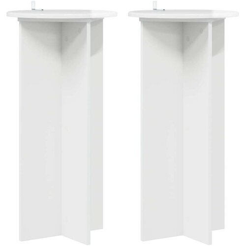  Stalak za biljke 2 pcs Bijela visokog sjaja 40 x 40 x 80 cm Cene