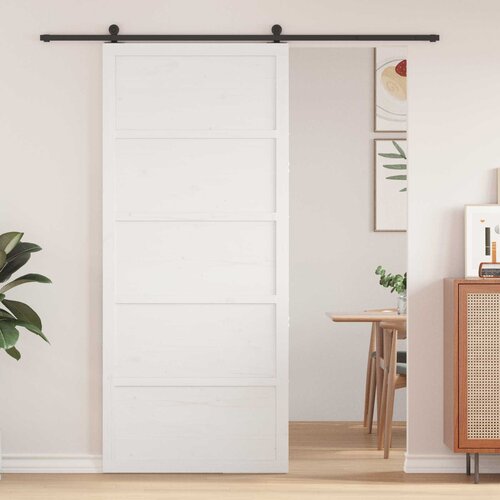  Vrata staje Bijela 80 x 2,5 x 208 cm Masivna borovina Cijene