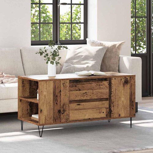 vidaXL Klubska miza Star les 102 x 44,5 x 50 cm Konstruiran les Cene