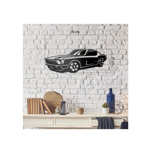 Wallxpert Zidna dekoracija Mustang, crna Slike