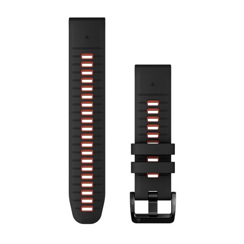 Garmin nadomestni pašček Quickfit 22'', silikonski, Black/Flame Red, (20836548) Cene