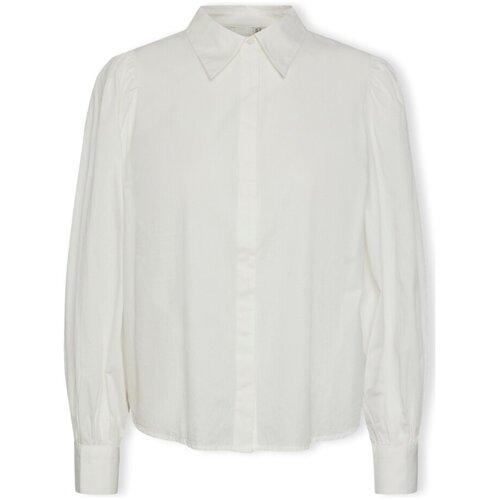 Y.a.s Topi & Bluze YAS Noos Philly Shirt L/S - Star White Bela Cene