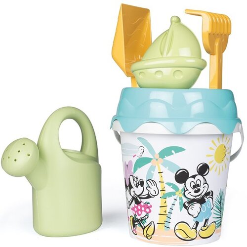 Smoby zelena mickey minnie mouse kanta s dodacima za pijesak i bioplastičnom kantom za zalijevanje Cijene