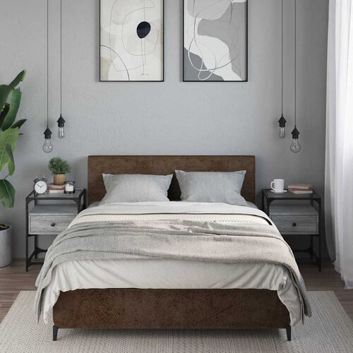  Noćni ormarići 2 kom boja hrasta 40x40x55 cm konstruirano drvo Cijene