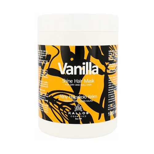 Kallos Cosmetics vanilla maska za obnovo suhih las 1000 ml