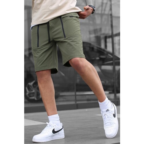 Madmext Shorts - Khaki - Normal Waist Slike