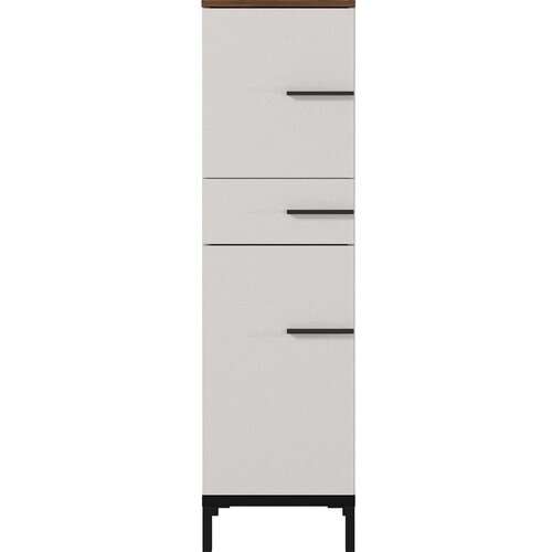 Germania Sivobež kopalni&amp;scaron;ka omarica v orehovem dekorju 34x123 cm Yonkers - Germania Slike