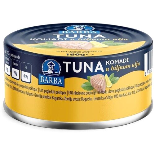 Barba tuna komadi u ulju 160g Cene