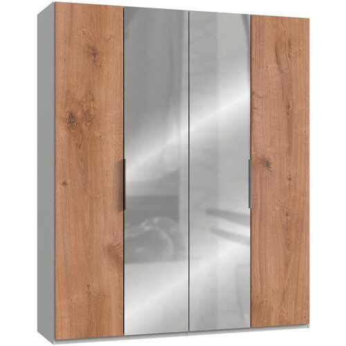 MID.YOU omara s klasičnimi vrati, bela, barve hrasta, barve aluminija Cene
