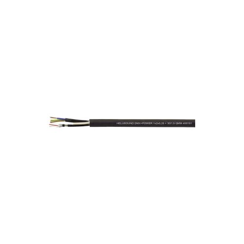 Helukabel Kombinirani kabel 1 x 2 x 0.25 mm + 3 G 1.50 mm crne boje 400151 roba na metre Cijene