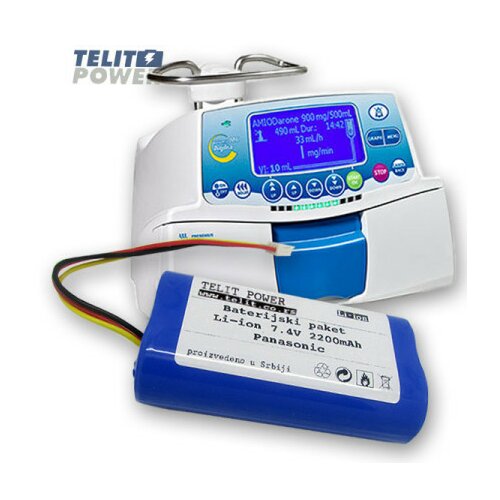 TelitPower baterija Li-Ion 7.4V 2250mAh Panasonic za Infuzionu pumpu Volumat Agilia ( P-1485 ) Slike
