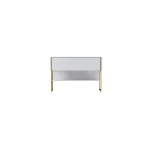 Hanah home Komoda Luxe 120x80x30cm, Zlatno-Bijela Slike